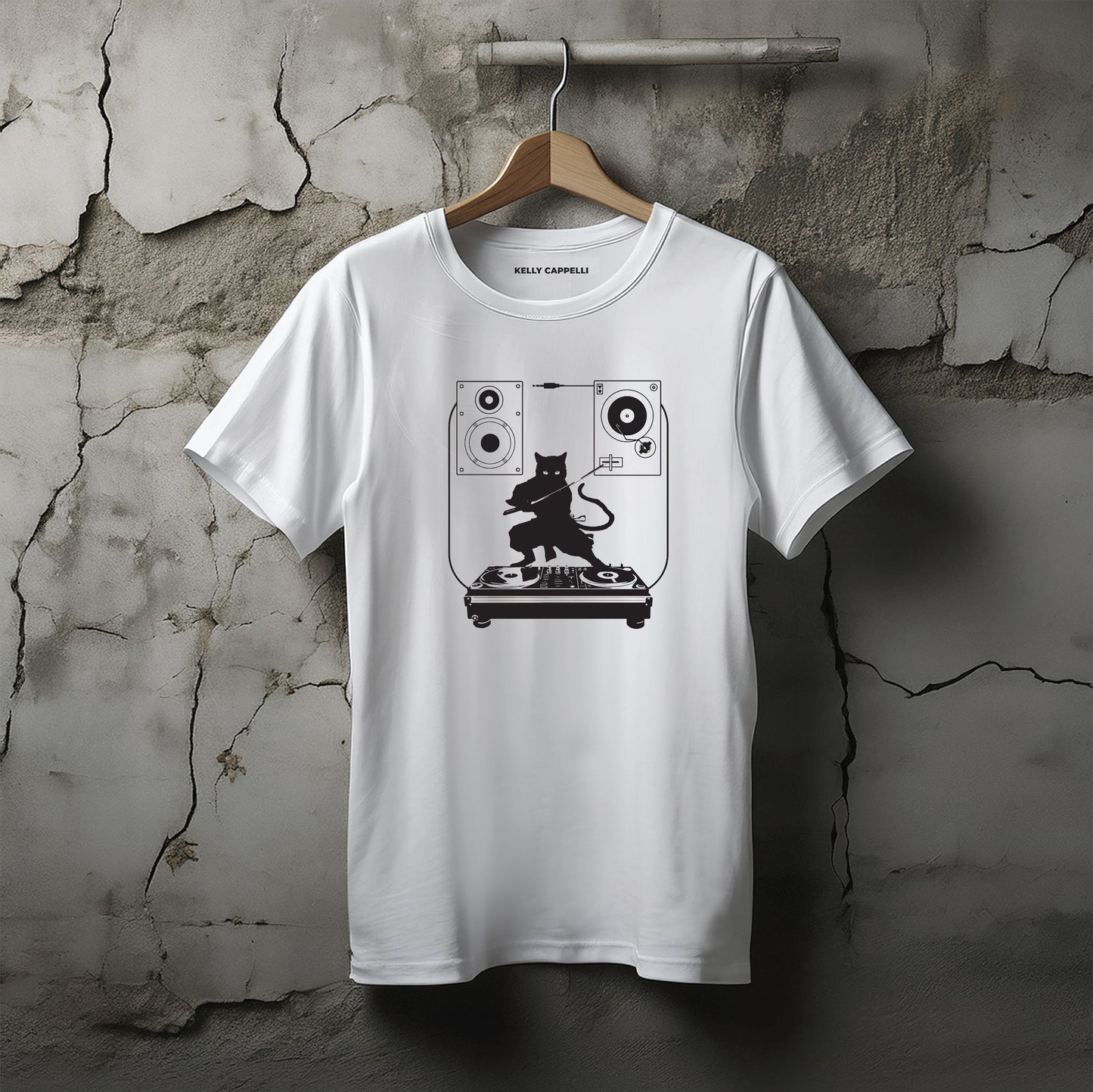 DJ NINJA CAT Softstyle T-Shirt