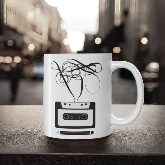 UNRAVELED CASSETTE TAPE  Mug