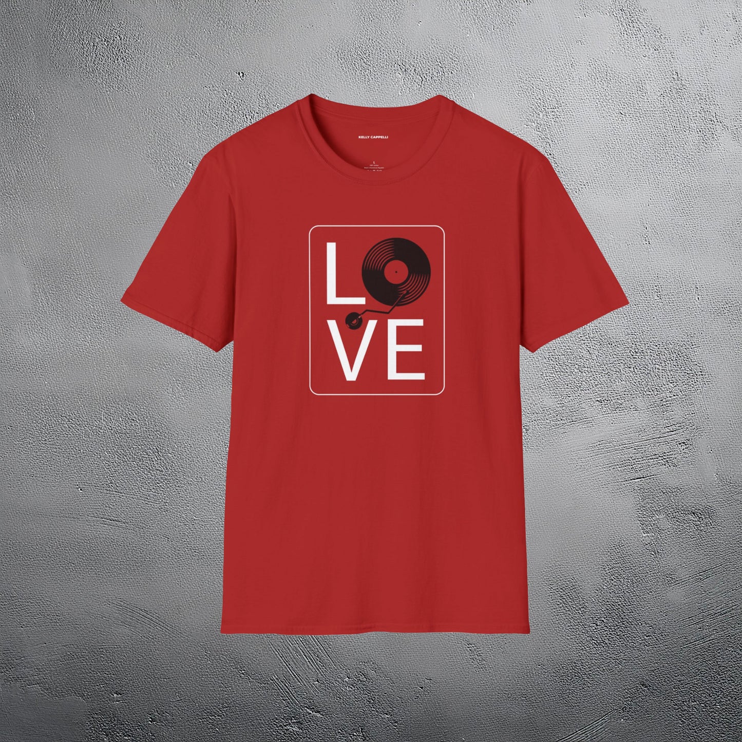 LOVE ON REPEAT Red Softstyle T-Shirt