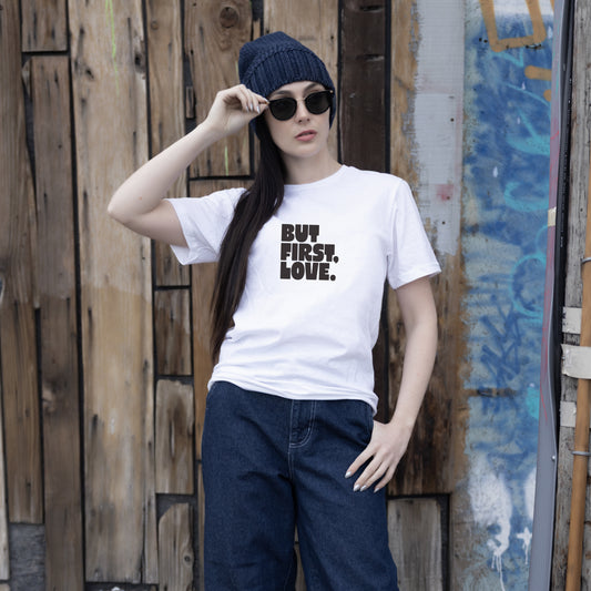 BUT, FIRST LOVE Softstyle T-Shirt